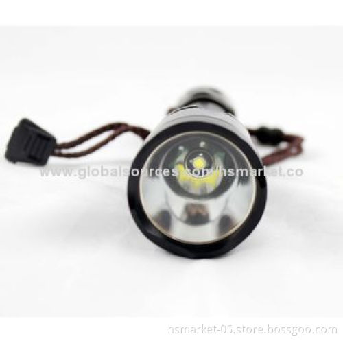 UniqueFire waterproof flashlight, Cree T6 LED, 1x 18650, 1100lm, aluminum alloy bodyNew